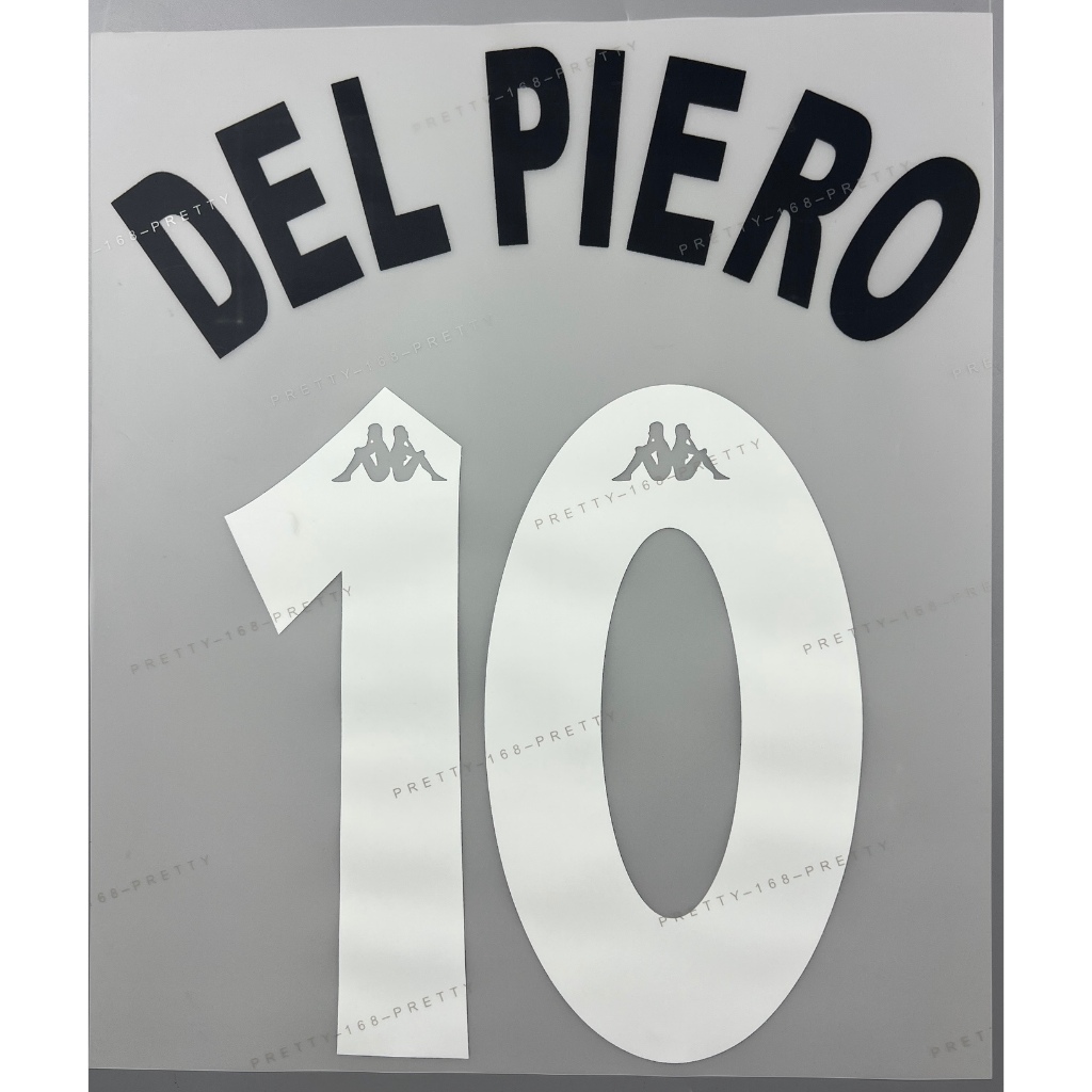 เบอร์ชื่อ เสื้อฟุตบอล ย้อนยุค เฟลค ยูเวนตุส 1998 เหย้า 10 DEL PIERO Retro  Name Number Football Shir