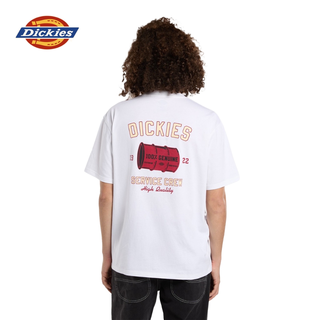 DICKIES MEN'S TEE SS - DICKIES WHITE เสื้อยืด ผู้ชาย