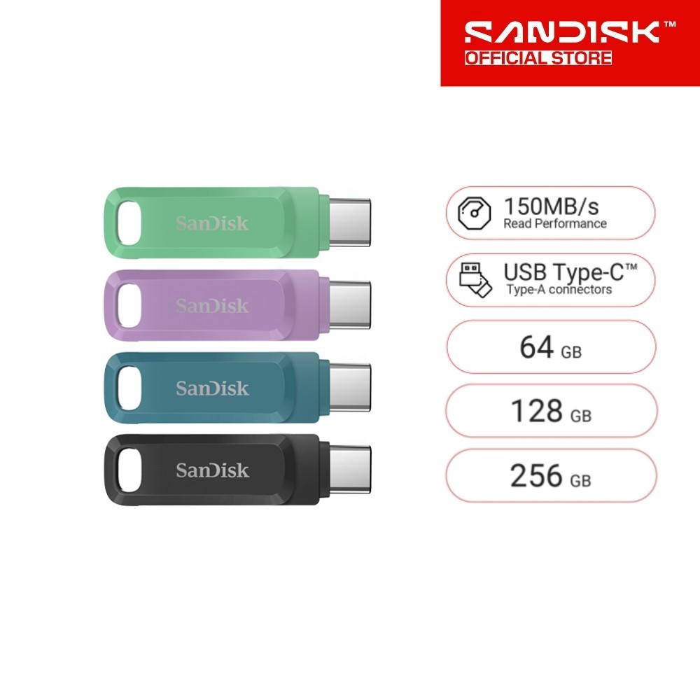 SanDisk Ultra Dual Drive Go USB Type-C (SDDDC3) 64GB 128GB 256GB