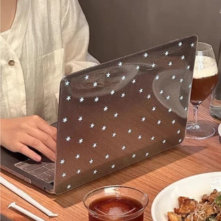 Shesell พร้อมส่ง✨เคส macbook (Glitter)Blue Star Neo13 Air13 Air15 A3241 Pro14เคสสำหรับแมคบุ๊คใสPro13