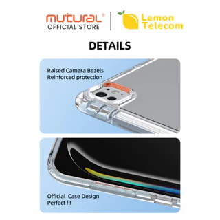 Mutural รุ่น Clear Pro Series เคส iPad Air4/5/6/7 iPad Pro iPad Gen10/11 เคสไอแพดกันกระแทกกันรอยพับจีบหลังใสสีพลาสเทล