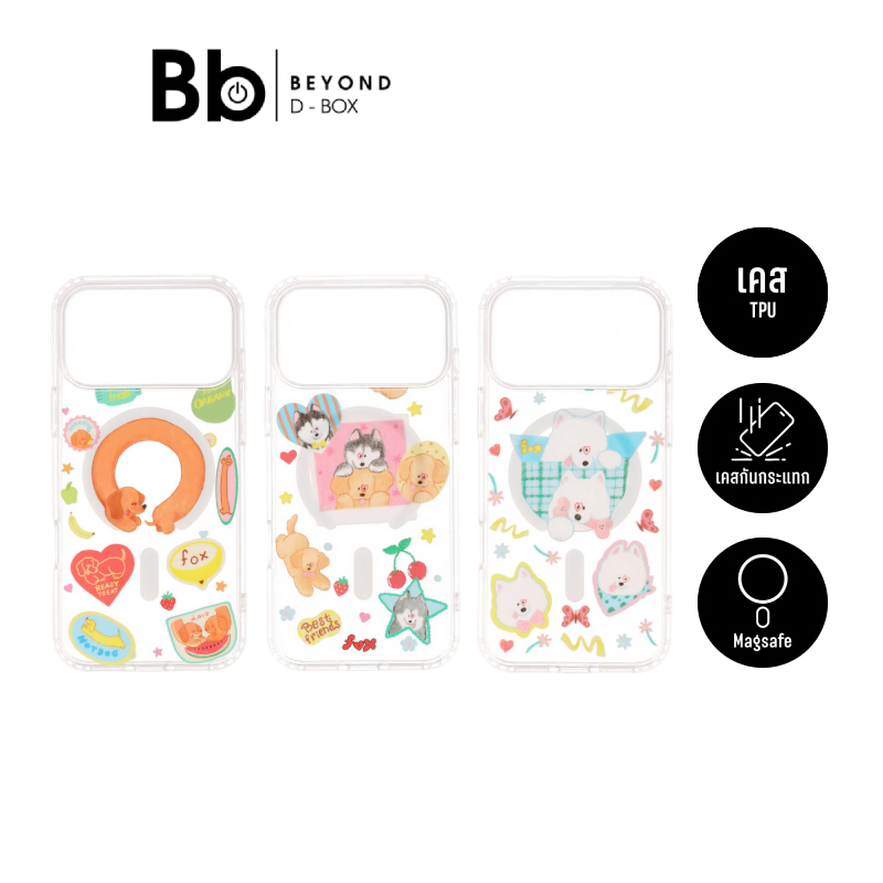 FOX x WORAPEACH เคส iPhone Magnetic by BB Beyond D-Box