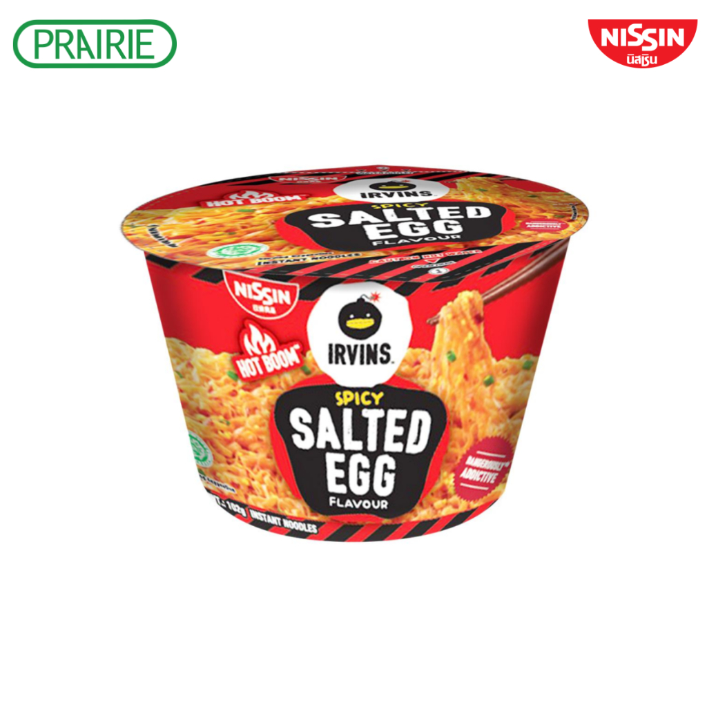 นิสชิน เออร์-วิน สไปซี่ ซอลล์เต็ดเอ้ก เฟลเวอร์ 102 กรัม l Nissin Irvin Spicy Salted Egg Flavors 102 