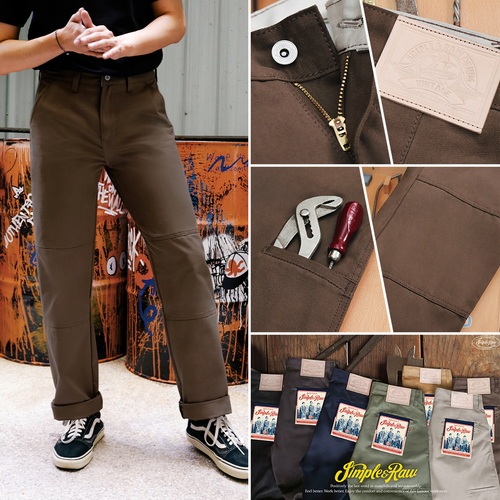 Simple&Raw - Sk851 UnionPants (DarkBrown)
