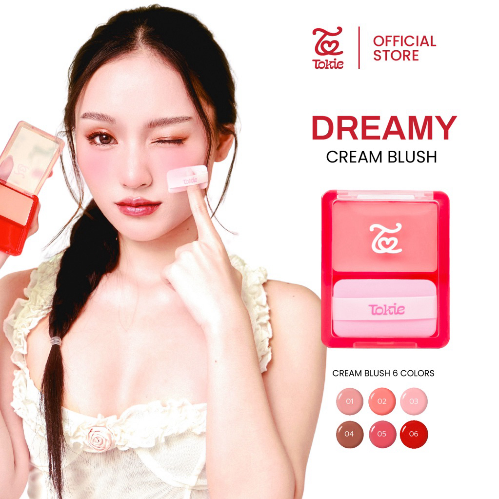 TOKIE DREAMY CREAM BLUSH โทกี้ ดรีมมี่ ครีม บลัช