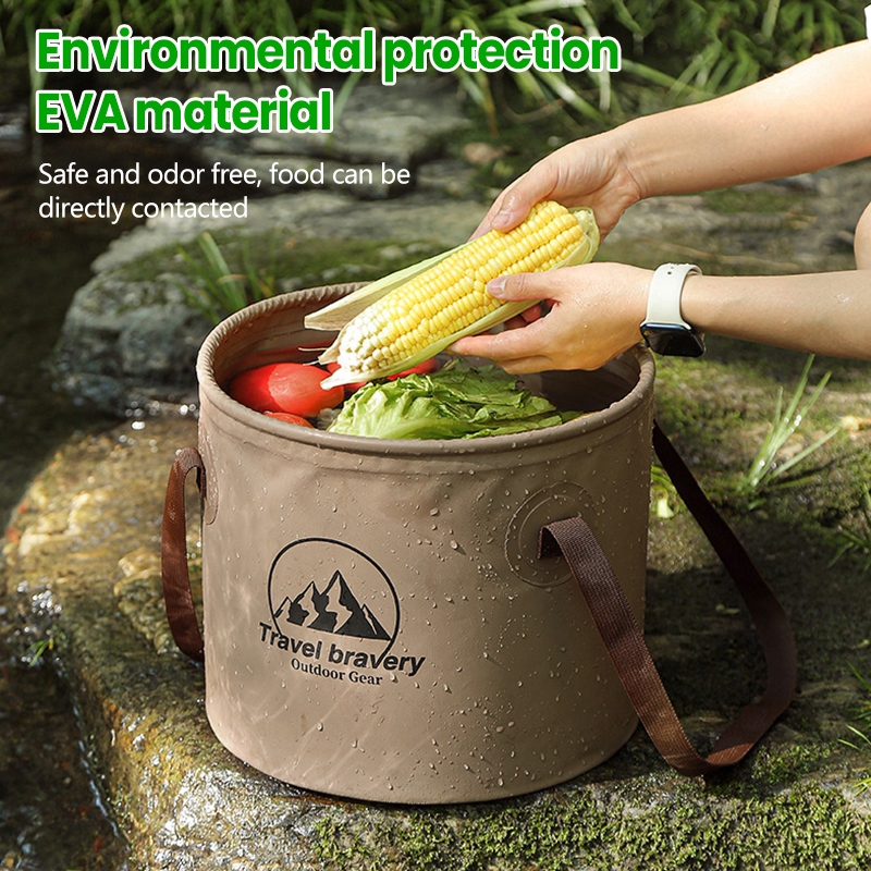 5L/10L/20 ถังน้ำยืดพับได้ ถังน้ำแคมป์ปิ้งพับได้ ถังน้ำพับภายนอก แคมป์ปิ้ง ถังพับได้ แบบพกพา พร้อมส่ง - รูปที่ 4