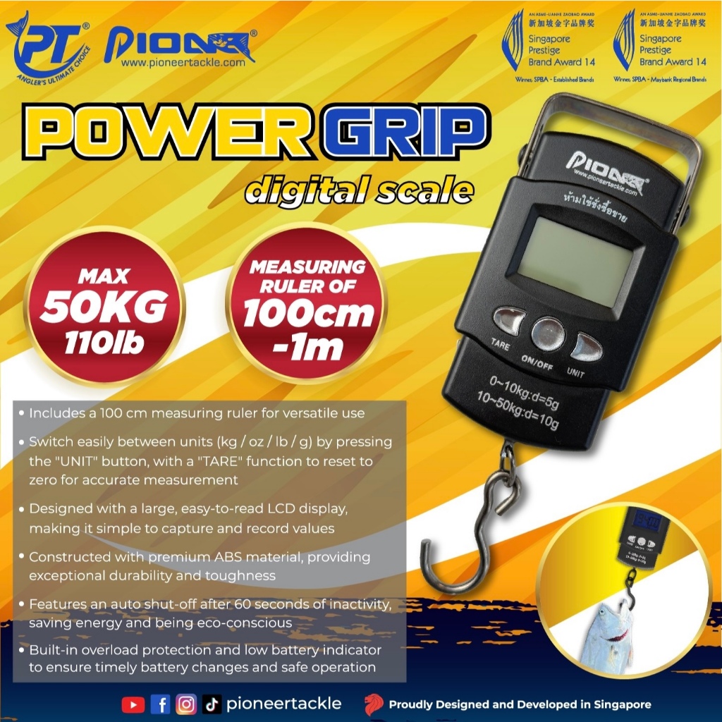ตราช่างน้ำหนัก Pioneer power grip digital scale