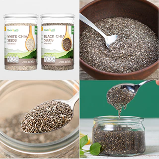 เมล็ดเจีย Organic มีอย. คัดพิเศษ เกรดพรีเมี่ยม แบรนด์ไร่พระจันทร์ ( chia seed เมล็ดเจีย เจีย เมล็ดเชีย ธัญพืช )