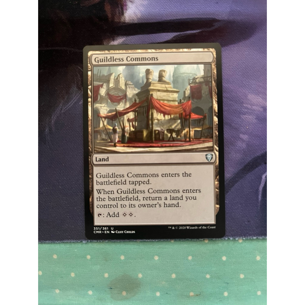 การ์ด MTG Guildless Commons Land Magic the Gathering EDH สภาพ Ex-Nm