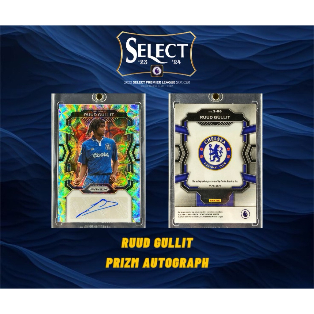 การ์ดลายเซ็นนักฟุตบอล Ruud Gullit Autograph