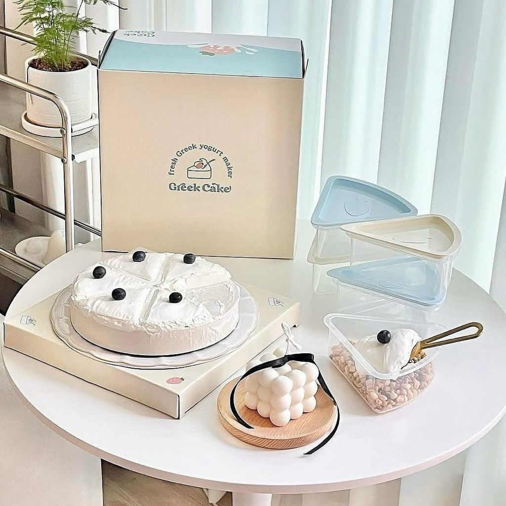 Made in Korea 🇰🇷 Greek Cake Greek Yogurt Maker 2.45L: ที่กรอง ทำกรีกโยเกิร์ต เพียงผสมโยเกิร์ตและนม