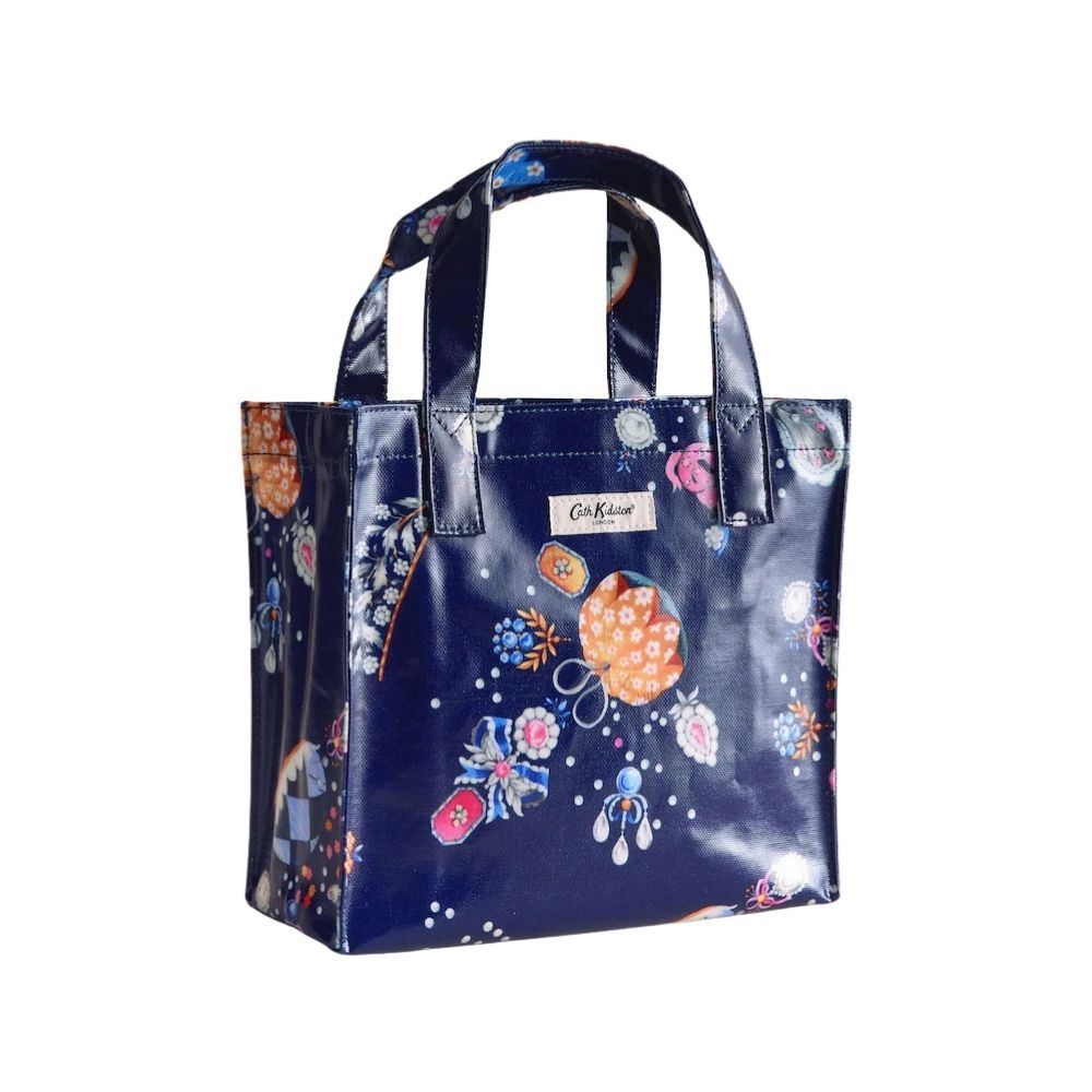 Cath Kidston Navy Little Treasure Print Small BookBag