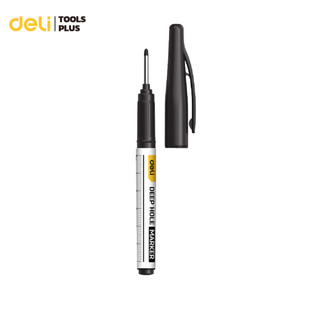 Deli ปากกามาร์กเกอร์ ปากกามาร์คเกอร์ สีดำ / แดง / น้ำเงิน แพ็ค 4 ชิ้น หมึกชัด สำหรับงานไม้ Marker