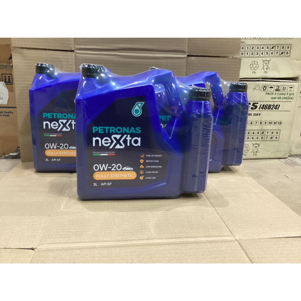 น้ำมันเครื่องPETRONAS NeXta 0W-20 SP  แถมกรองน้ำมันเครื่อง