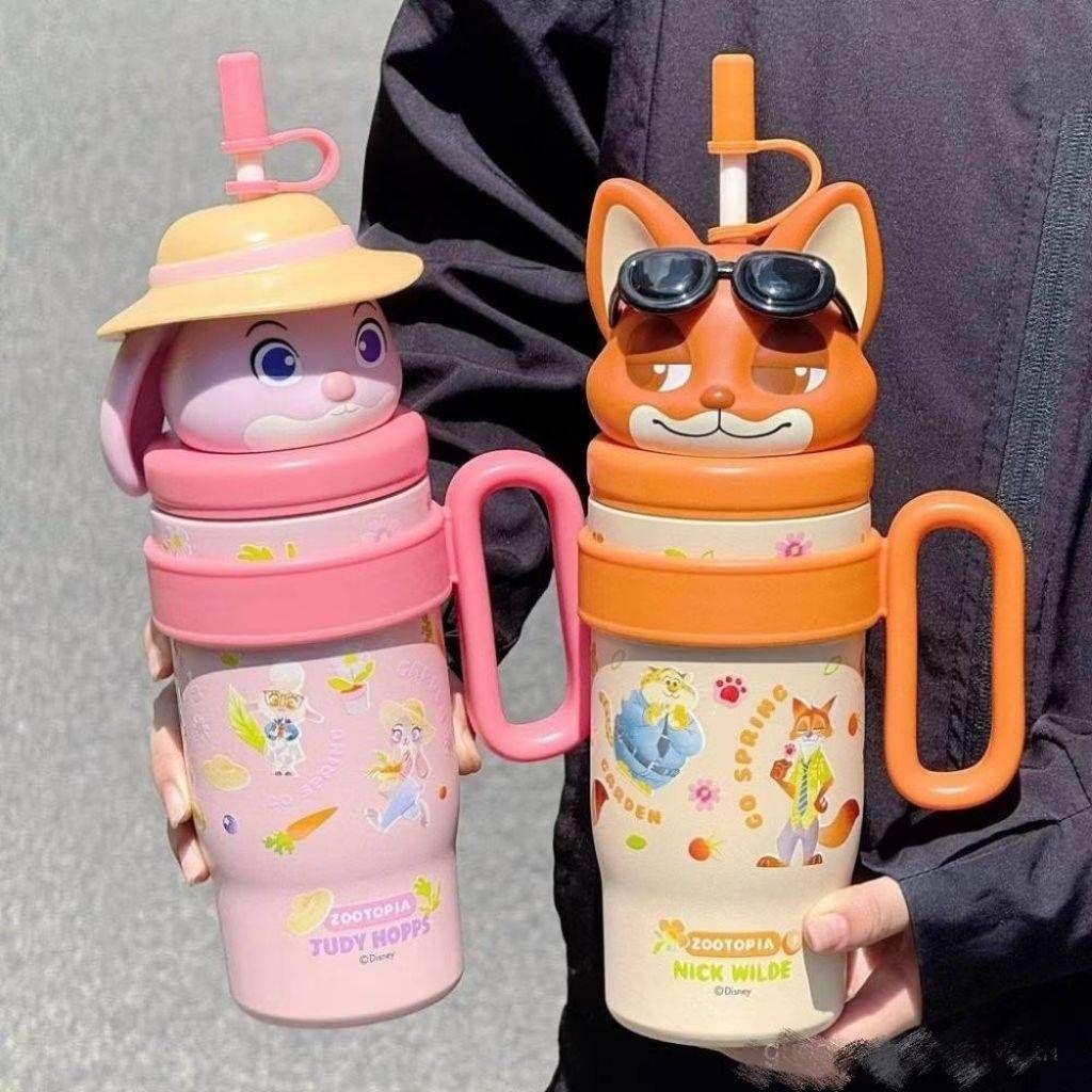 แก้วน้ำเก็บอุณหภูมิ Zootopia สินค้าลิขสิทธิ์แท้ เก็บได้ทั้งร้อน-เย็น ขนาด 800ml สแตนเลส316 ราคา 599 บาท