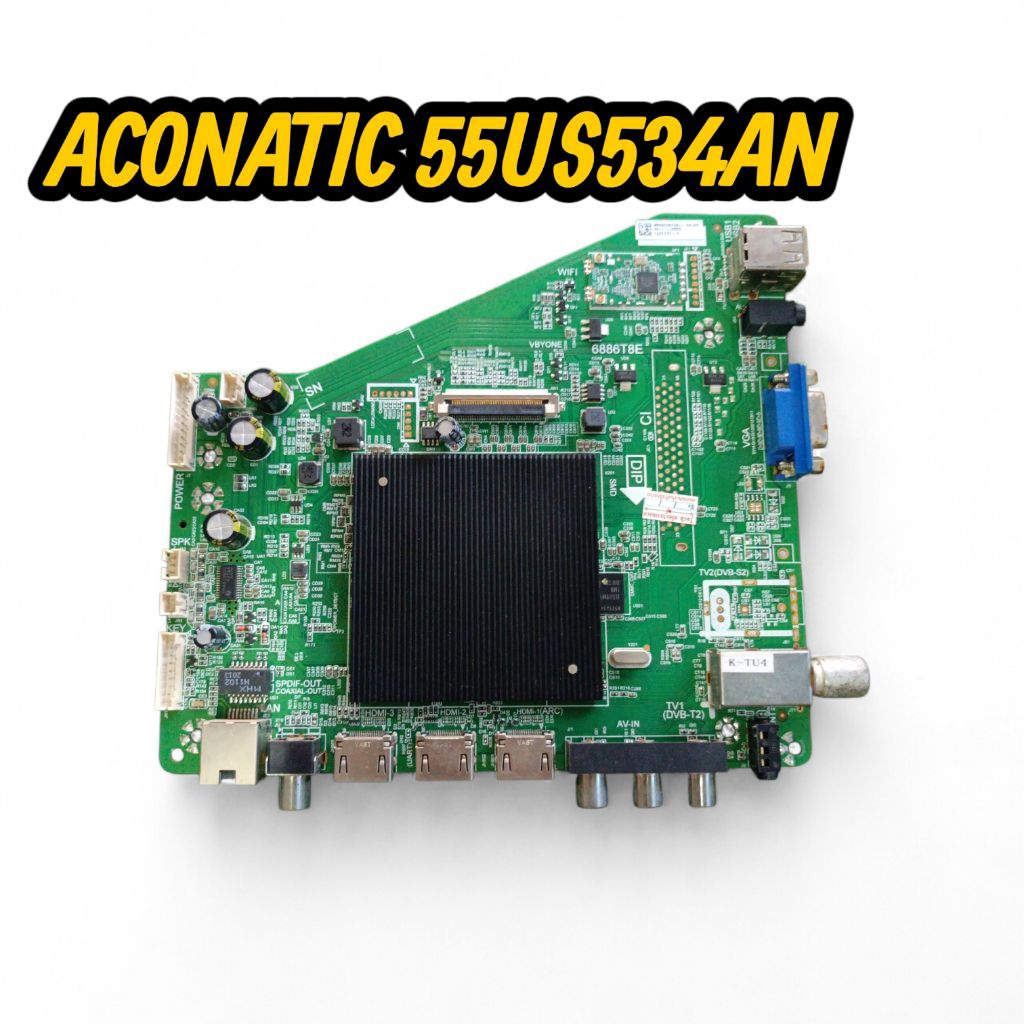 เมนบอร์ดทีวี aconatic 55 นิ้วรุ่น55US534ANแท้ถอด