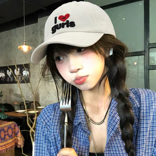 Miss_J พร้อมส่งจากกทม🎀หมวกเบสบอลปักลายหัวใจนั้นใช้งานได้หลากหลายและช่วยให้ใบหน้าดูเล็กลง