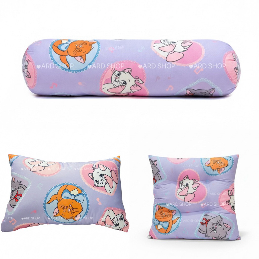 🔥พร้อมส่ง🔥ส่งทันที✨ Momento ลาย Aristocats อริสโตแคท 🐱 หมอนหนุน/ เบาะรองนั่ง/ หมอนข้าง📌 ของแท้ 100% 