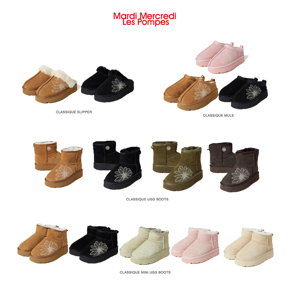 (พรีออเดอร์) MARDI MERCREDI LES POMPES รองเท้ากันหนาว