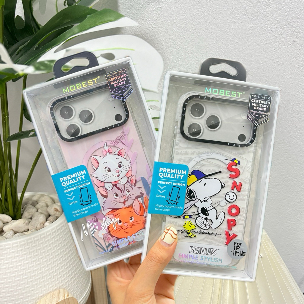 💥Mobest Caseลายแมวมารี มีแม่เหล็กรองรับการชาร์จไร้สาย สำหรับ iP 15promax 16promax 17promax