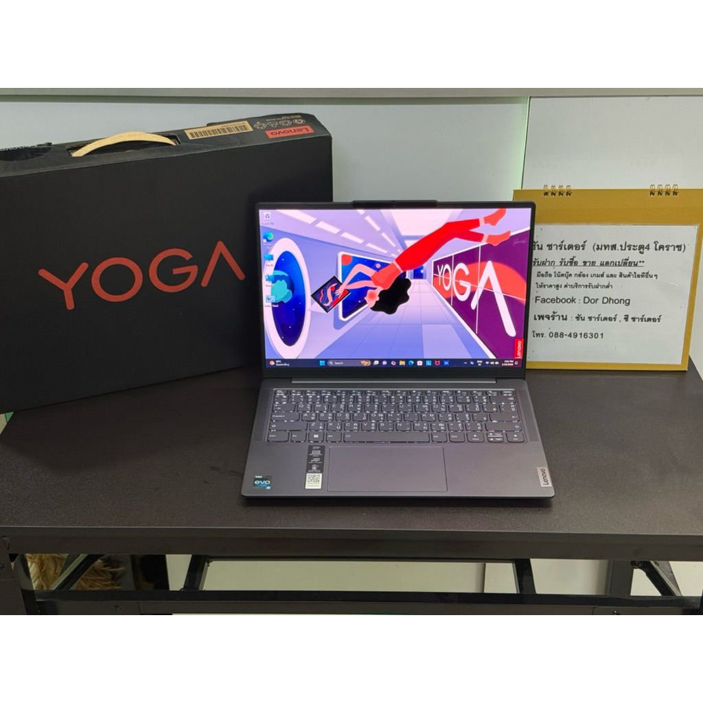 Lenovo Yoga Slim 6 14IRH8-83E0004RTA / Intel Core i5-13500H / SSD 512GB /Ram 16GB (มือสอง สภาพใหม่)