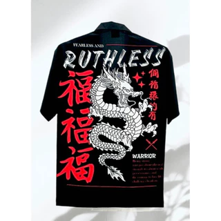 เสื้อเชิ้ตฮาวายไหมอิตาลี Men in Black สุดเท่ห์