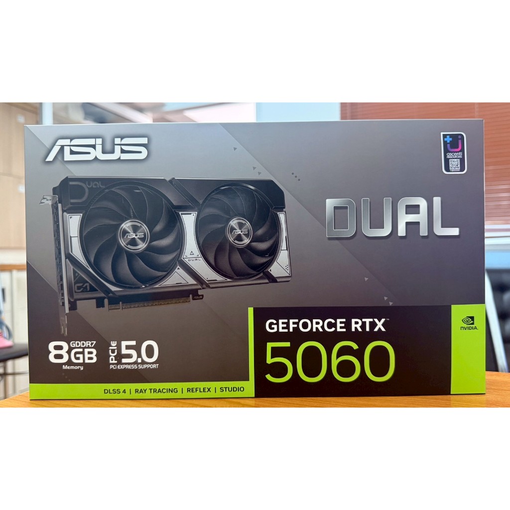 ASUS DUAL RTX 5060 8GB GDDR7 มือ1 ไม่แกะซิล ประกัน 3 ปี ADVICE 010/2029 , BANAN IT 02/2029 พร้อมใบเส