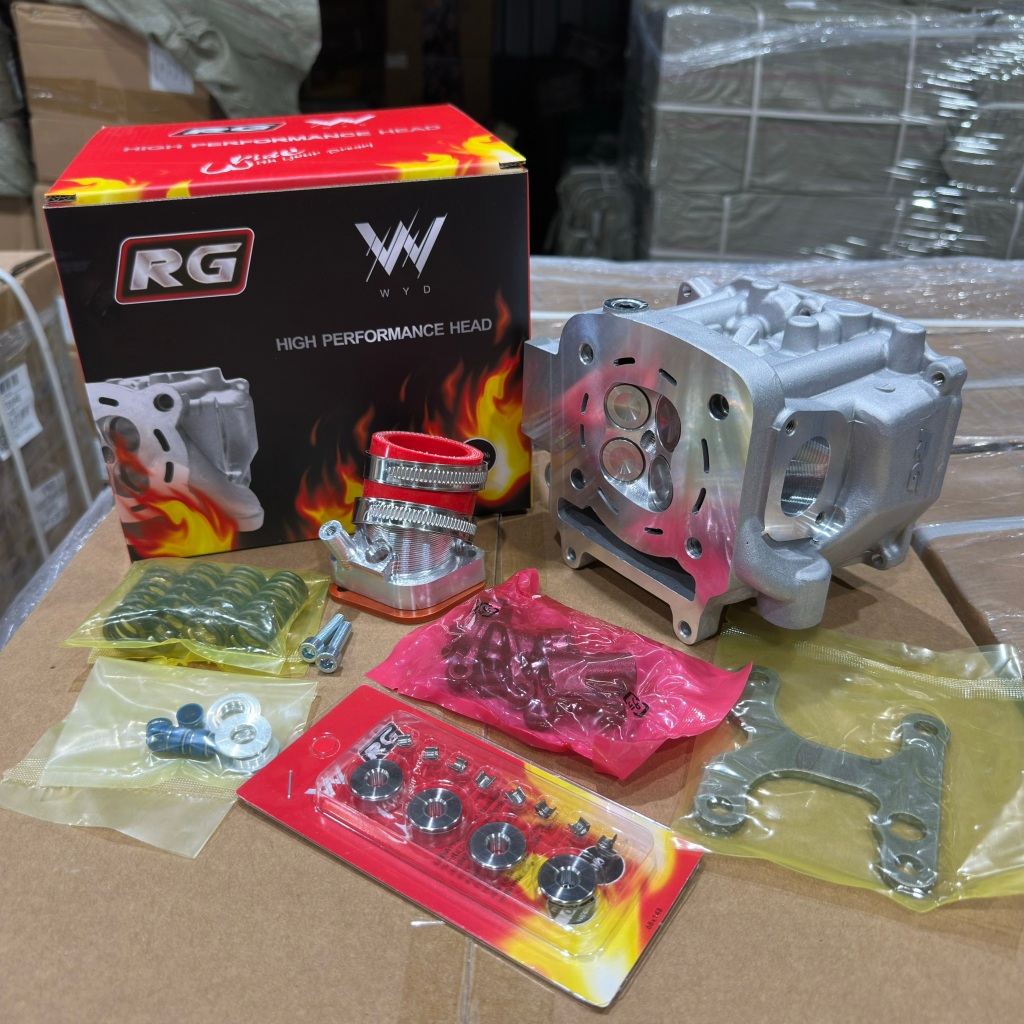 ฝา4วาล์วLead125/Giorno/Pcx160ขนาด20/23 Modelล่าสุดงานกล่องRGแถมฟรีกระเดื่องวาล์วเหล็ก #RG #VNR