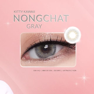 [สินค้าใหม่] Kitty Kawaii Contact Lens : Nong Chat Gray - คอนแทคเลนส์รายเดือน
