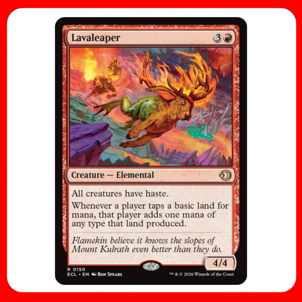 [MTG] Lavaleaper [ECL] [RED] [RARE] [NORMAL] [ENG] (การ์ดเมจิค / Magic the Gathering) [EDH]