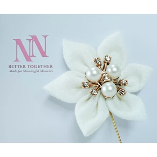 พร้อมส่ง! 🇹🇭 พินกลัดเสื้อ พินติดสูท งานผ้า 5 - 6.5 ซม หลายแบบ