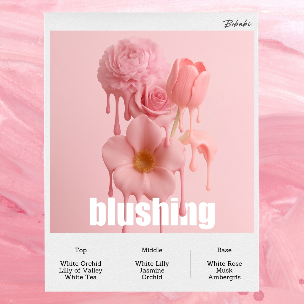 Bobabi ก้านไม้หอม - กลิ่น Blushing // ดอกไม้ มัสก์ Reed Diffuser