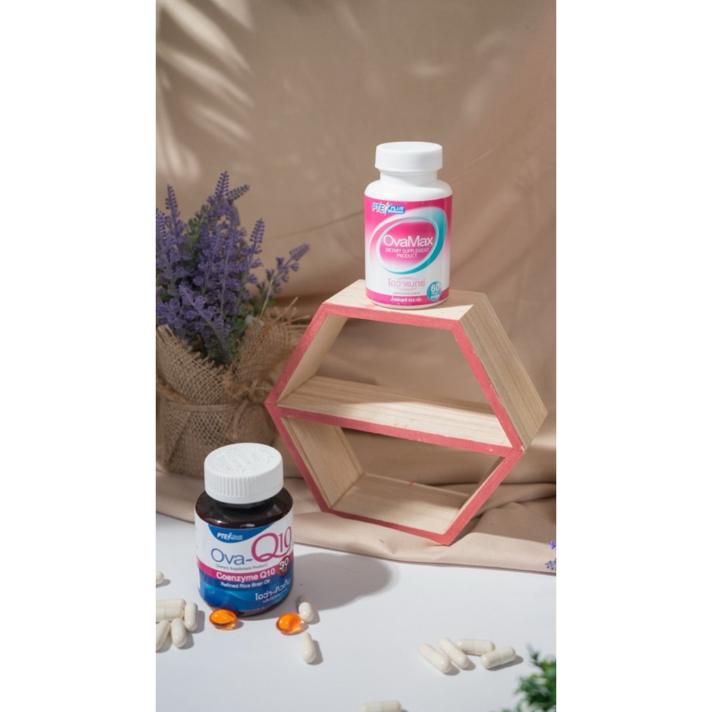 OVAMAX 1 + OVA Q10 1/ผลิตภัณฑ์เสริมอาหารสำหรับผู้หญิง