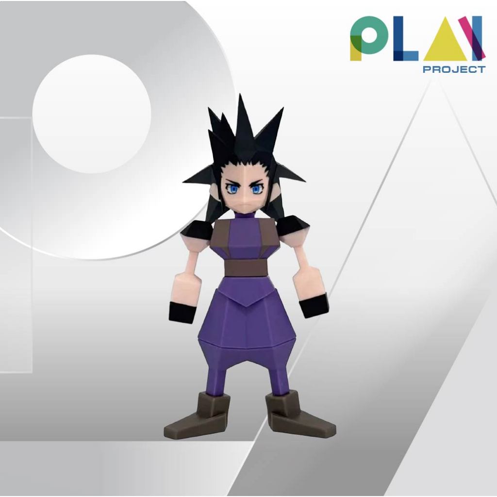 Final Fantasy VII Polygon Soft Vinyl Figure - Zack Fair [ฟิกเกอร์] [ของสะสม]