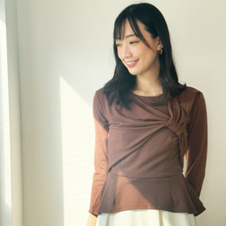 แบรนด์ CINEMATIQ แท้💯มือ1ป้ายห้อยเสื้อแขนยาวแต่งระบายชายเสื้…