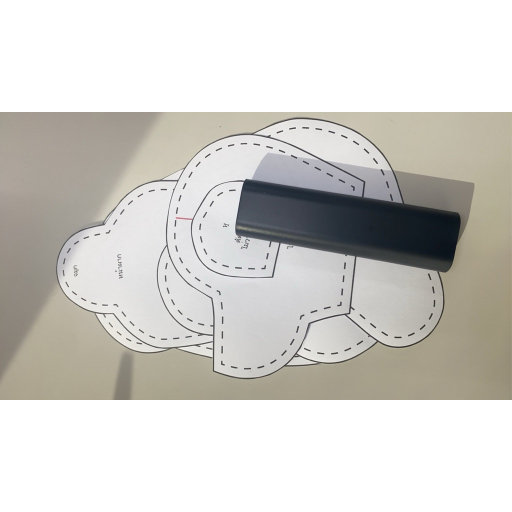 แพทเทิร์น สำหรับตัดตุ๊กตาหมี มีเผื่อเย็บให้แล้ว (เลือกไซส์ได้ที่ตัวเลือกสินค้าค่ะ) - รูปที่ 7