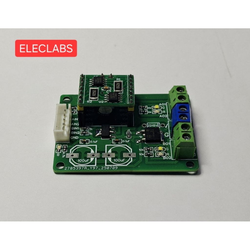 Dual DC Motor Driver Board กระแสสูง สำหรับ Robot / Arduino / ESP32