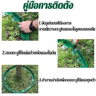 ขอบกั้นดิน 5/10เมตร（ส่งตะปู) ตัดง่าย ขอบกั้นดินจัดสวน กันหิน ที่กันดินไหล กั้นหญ้าและหิน เส้นแบ่งเขตงานจัดสวน