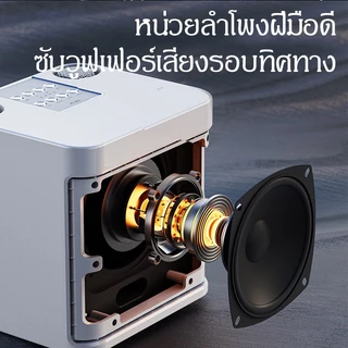 ลำโพงบลูทูธพร้อมไมโครโฟนคู่ YS-203สำหรับร้องเพลงคาราโอเกะ