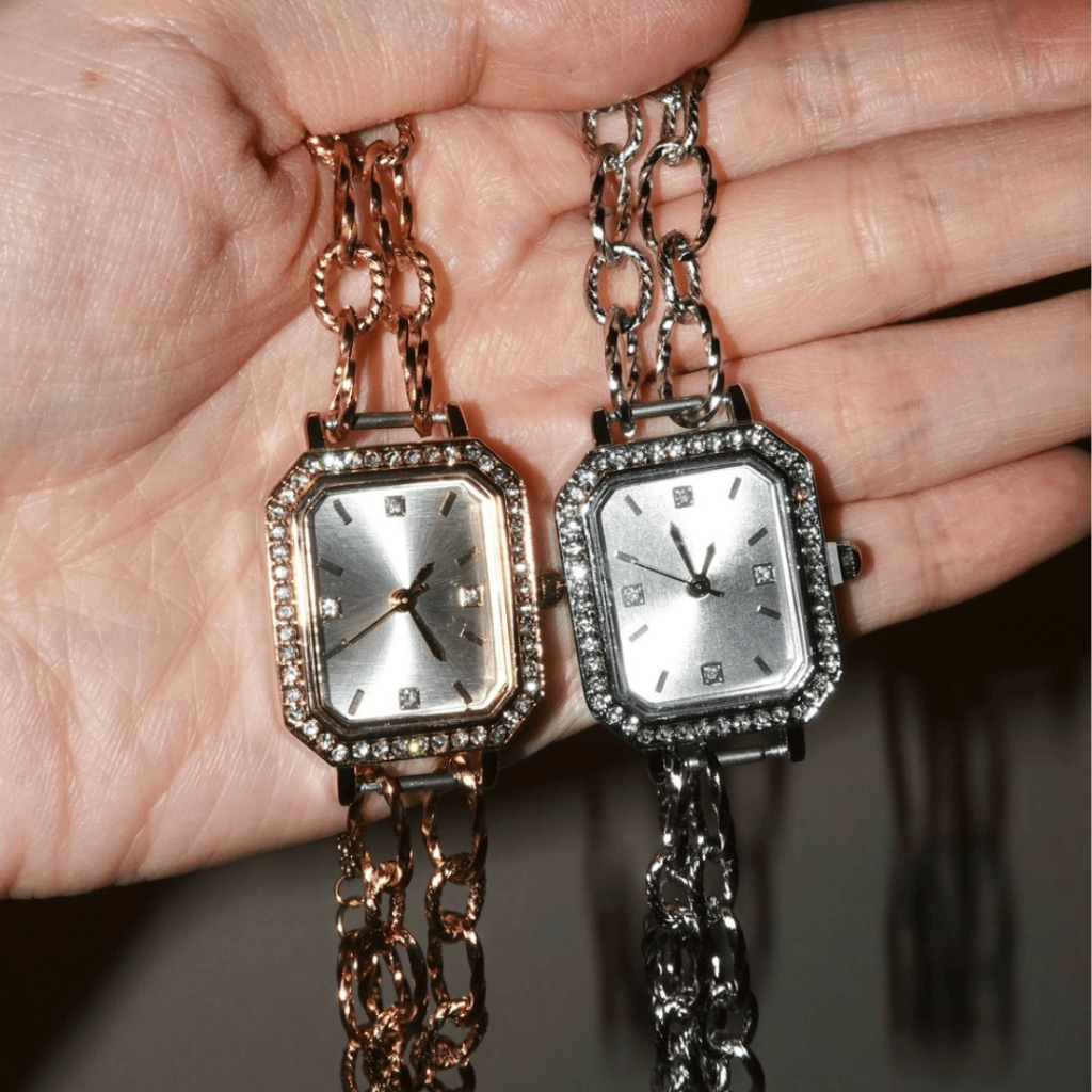 Beaming.bkk - Double Chain Watch Bracelet (สินค้ามาพร้อมกล่องใส่เครื่องประดับ)