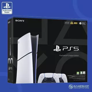 [ไม่มีช่องใส่แผ่น ส่งด่วน] PlayStation : PS5 Slim Console Digital Edition x2 DualSense CFI-2118B01 ประกันศูนย์ Sony ไทย