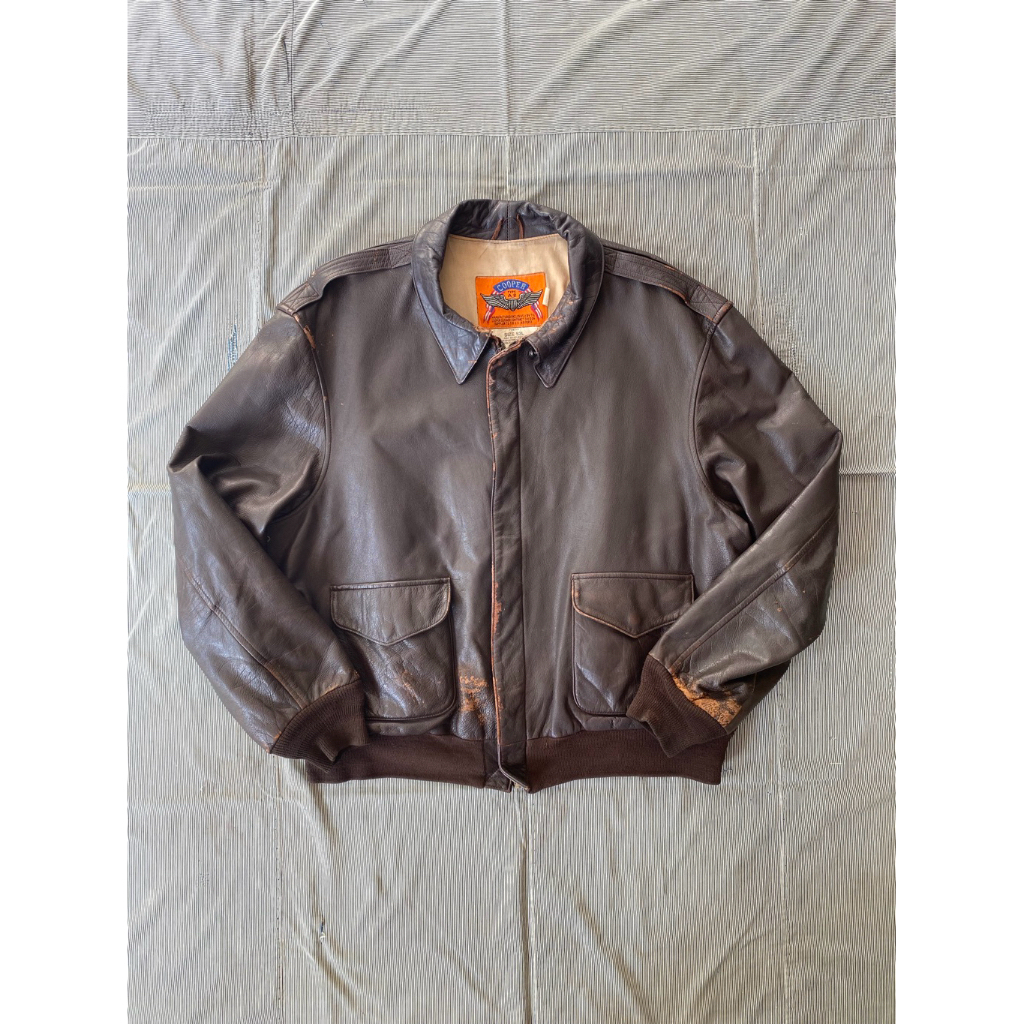 เสื้อแจ็คเก็ต Vintage 90s A-2 jacket / cooper sportswear - ของมือสอง -