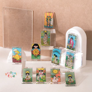 พวงกุญแจ TAROT KEYCHAIN BY SHOPSI พวงกุญแจสำหรับใช้กับเคสหูฟัง AirPods, มือถือ, กระเป๋า