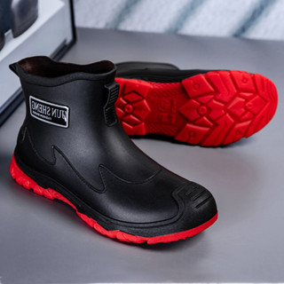 【ซื้อ 1 แถม 1  💖】รองเท้าบูทกันน้ำ รองเท้าบูทผู้ชาย ขนาดใหญ่ …