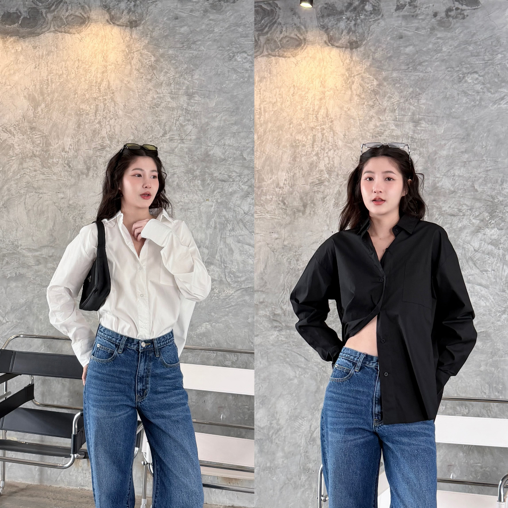 เสื้อเชิ้ต Nammon Jeans C20-C21,C80-C82  Premium shirt เสื้อเชิ้ต ผู้หญิง