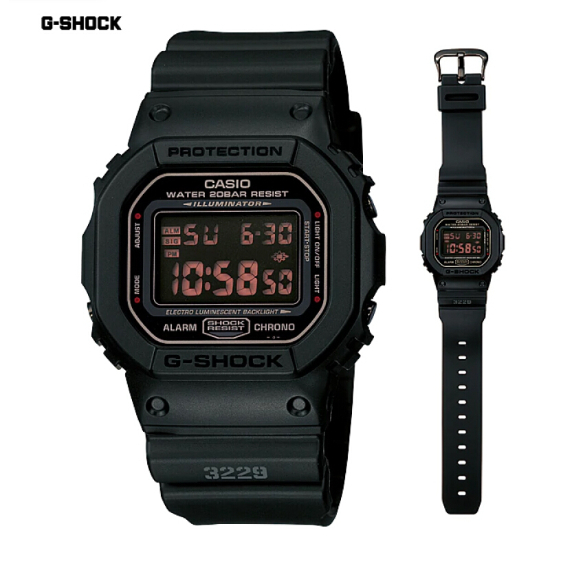 นาฬิกา Casio G-shock รุ่น DW-5600MS-1 ของแท้ ประกันศูนย์ CMG 1 ปี