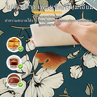 [1 แถม 1 / ชุด 2 ชิ้น] พรมห้องครัว พรมปูพื้นกันลื่น ดูดซับน้ำไว ดักฝุ่น หนานุ่ม พรมเช็ดเท้าแต่งครัว 40x120 ซม