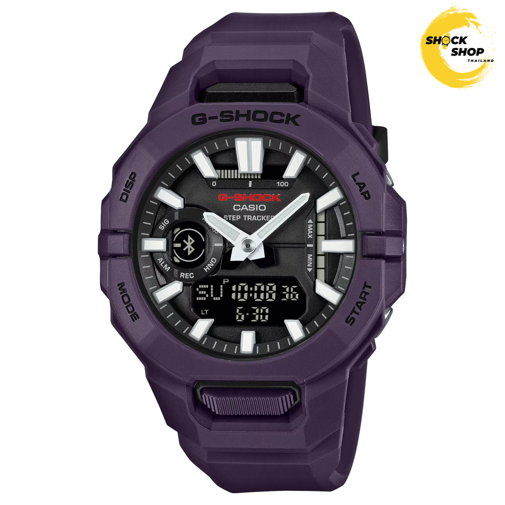 CASIO G-SHOCK นาฬิกาข้อมือผู้ชาย รุ่น GBA-950-2A ซีรีส์ GBA-950 วัสดุเรซิ่น สีม่วง จีช็อค