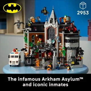 LEGO Super Heroes DC 76300 Arkham Asylum (2953Pcs.), Building Blocks, Kids Toy