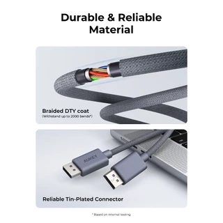 AUKEY สายDP DisplayPort to DisplayPort 1.4 Cable 8K 60Hz 2m CB-DDP141